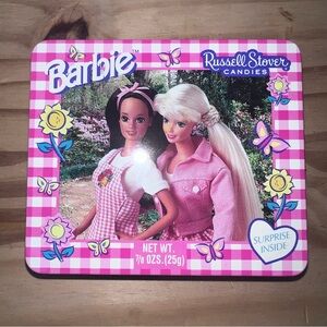 Russell Stover x Barbie Vintage Barbie and Friend Tin